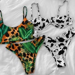 Print swimsuits (two sets)